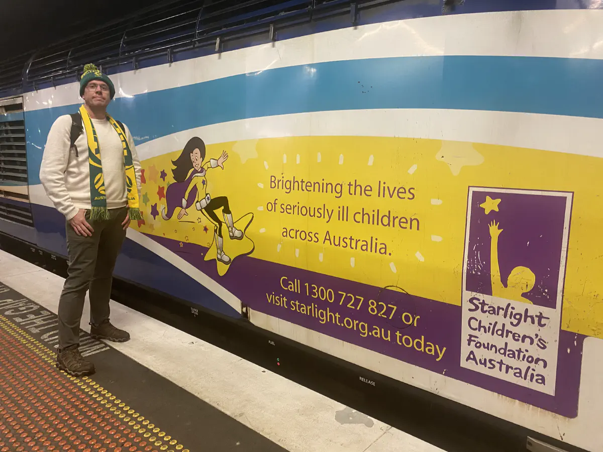 Melbourne to Brisbane by train for the Matildas