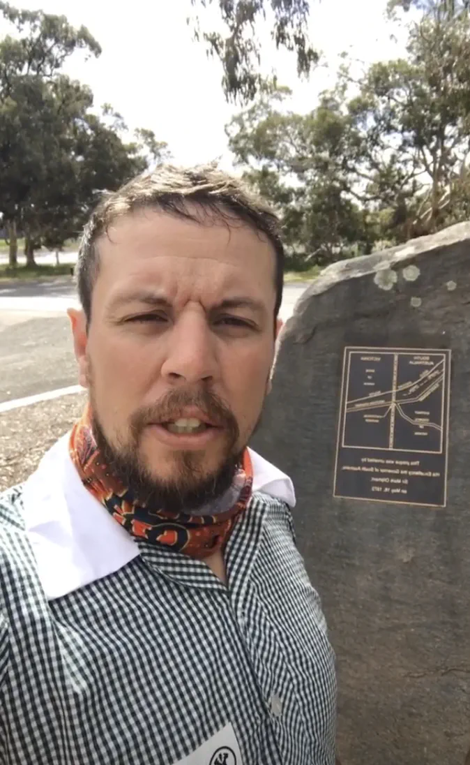 At the border between Victoria and South Australia