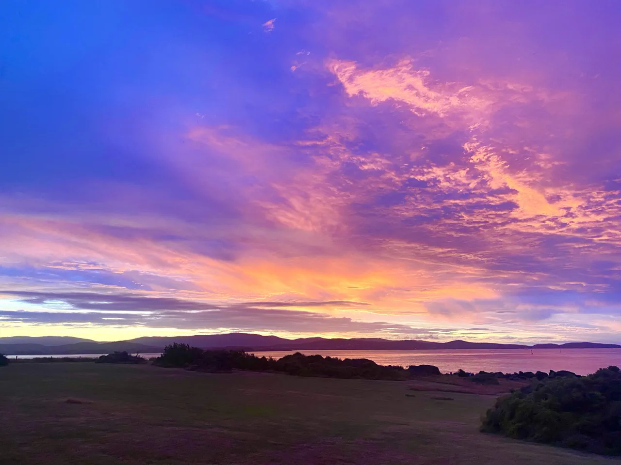 Sunset colours at Low Head