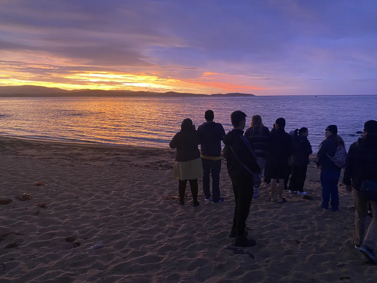 Waiting for our waddling buddies
